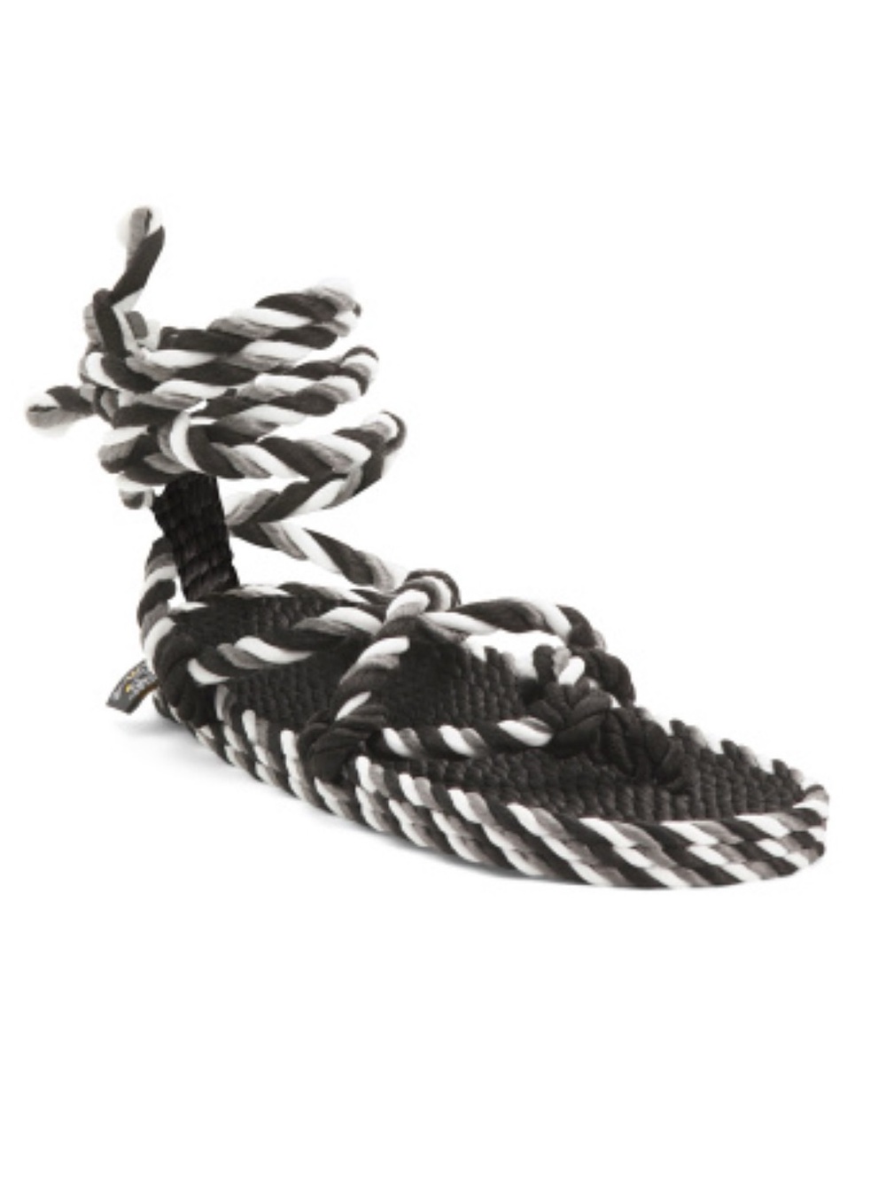 Nomadic State of Mind- Black & White Rope Sandal